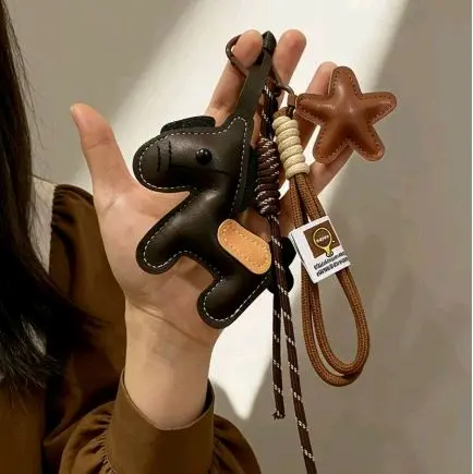 GANTUNGAN TAS BAG CHARM KUDA PONI  LUCU DENGAN TALI