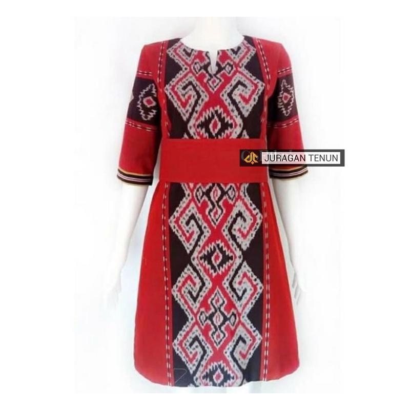 Promo Baju Tenun Dress Etnik 6