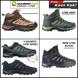 LYNK Sepatu Gunung Outdoor Pro LYNK Original FREE Kaos Kaki - [Promo Spesial Kemerdekaan RI] Sepatu Outdoor Pro Lynk Free Kaos Kaki