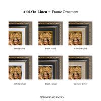 Gambar Double Linen untuk Frame Ornament/Minimalist - Black Gold, 20 x 25 cm / 8R dari bingkaicanvas Kota Depok 4 Tokopedia