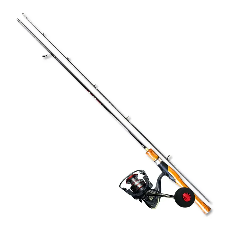 1 Set Paket Joran Pancing Lure Spinning Ultralight Fishing Reel Pancing Metal Spinning Rod Alat Tongkat Pancing Ikan Laut Mancing Gabus 1