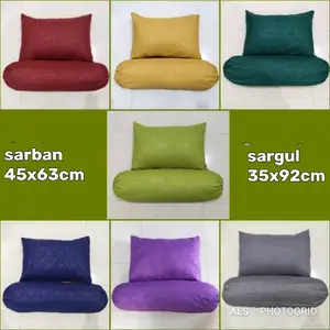 SARUNG BANTAL SARUNG GULING POLOS EMBOS SARBAN 45x63cm SARGUL 35x92cm