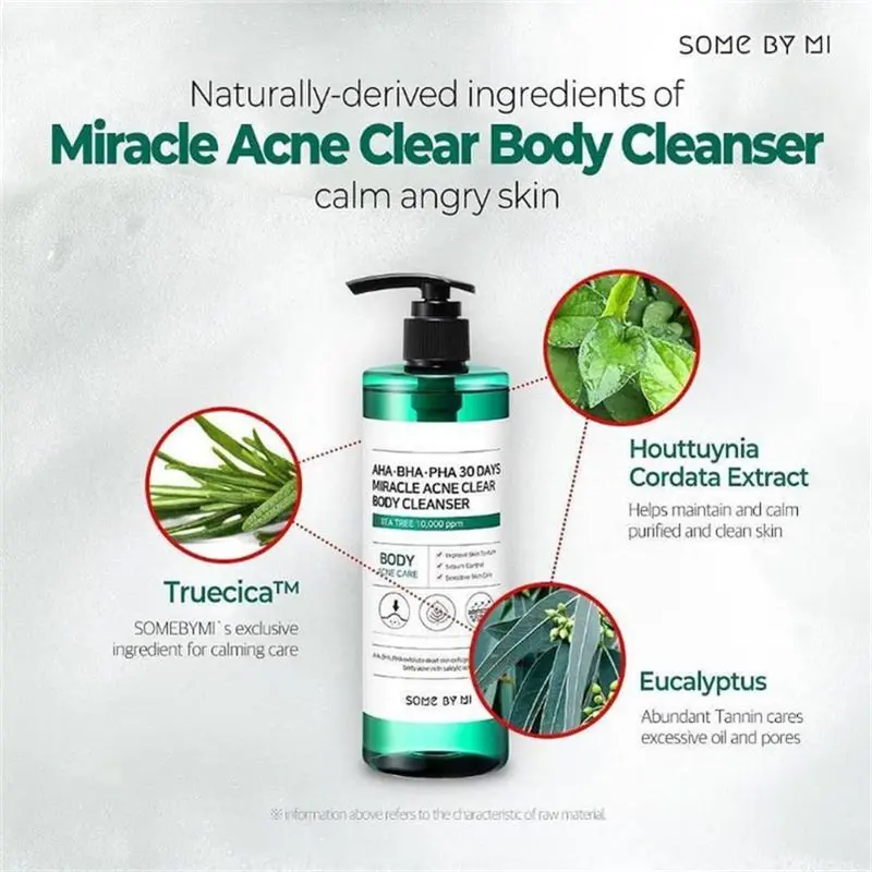 SOME BY MI Aha Bha Pha 30 Days Miracle Acne Clear Body Cleanser 400g Body Cleansing Body Wash(400g) 1