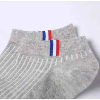 (Paket 3 & 6 Pasang) Kaos Kaki Pendek Semata Kaki Pria Wanita Motif France / Angkle Sock 3