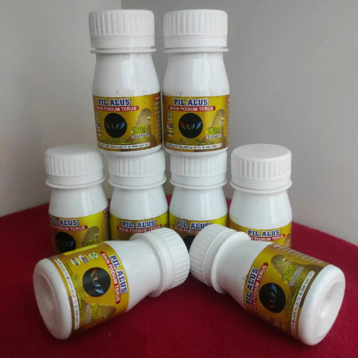Pil alus kecil isi 50 butir lape alus juara jamu merpati