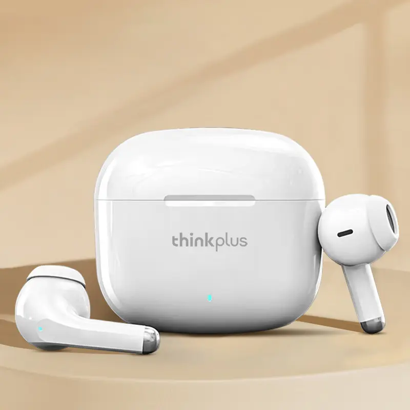 Lenovo Earphone Nirkabel Asli TWS Earphone Bluetooth Sentuh Earphone Olahraga Earphone Stereo 3D Cocok untuk Bermain Game