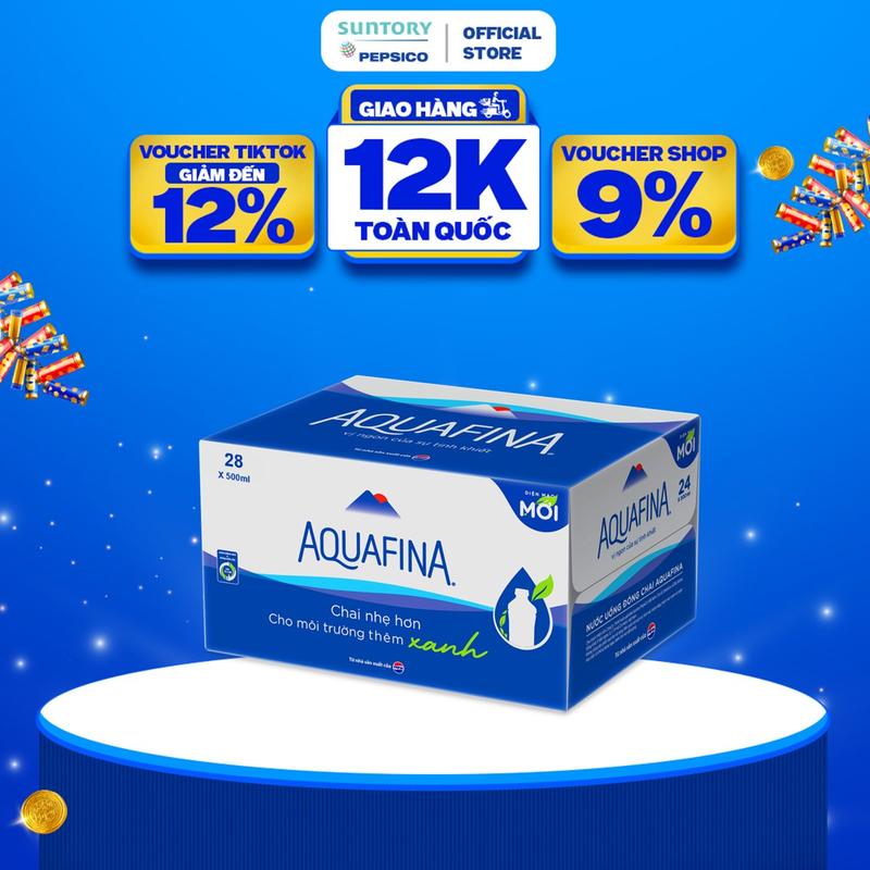  Thùng 28 Chai Nước tinh khiết Aquafina  500ml chai  