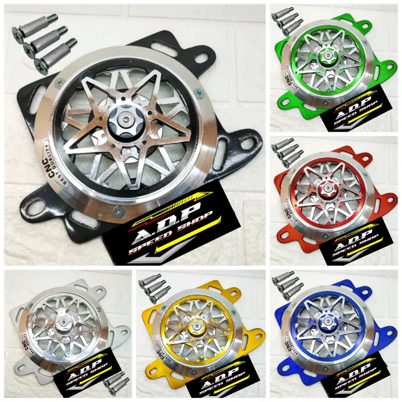Cover Radiator set spiner motif bintang CNC Vario 125 150 PCX 150 ADV 150 set baut Engine Motor 1
