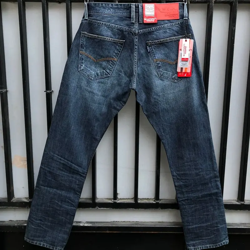 Jeans pria panjang | celana panjang pria | celana panjang jeans | jeans panjang |  Celana Panjang Distro Cowok Dewasa Denim Fit 1
