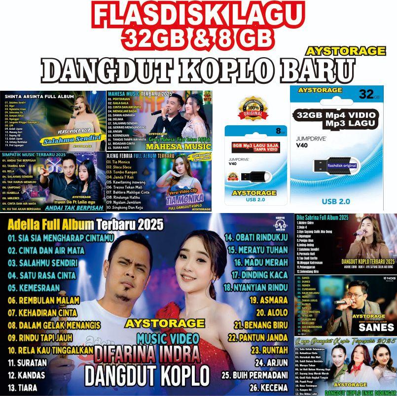 (FUL DANGDUT KOPLO TERBARU) FLASHDISK LAGU 32GB SUDAH ISI RIBUAN LAGU DANGDUT KOPLO MP4&MP3 bisa cod otg storage penyimpanan flashdisk pc (FUL DANGDUT KOPLO TERBARU) FLASHDISK LAGU 32GB SUDAH ISI RIBUAN LAGU DANGDUT KOPLO MP4&MP3 bisa cod otg storage penyimpanan flashdisk pc