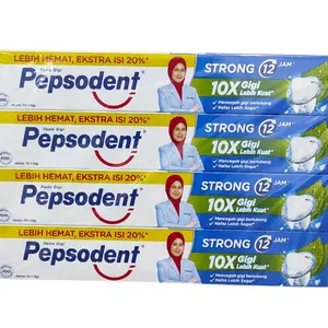 1 lusin pepsodent strong 75+15 gr isi 12 pcs Perawatan Mulut Pelindung Gusi odol  penguat