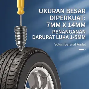 Produk Tambal Ban Biasa Merusak Ban & Mudah Lepas? Paku Tambal Ban Tipe Kuat dengan Karet Khusus Ini Aman, Tahan Lama & Tidak Merusak Struktur Ban!