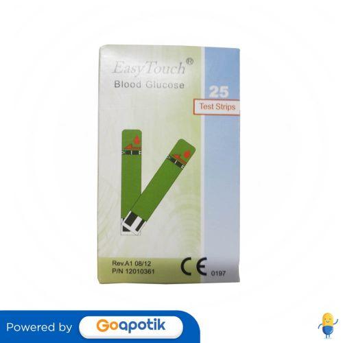 Gambar EASY TOUCH BLOOD GLUCOSE TEST STRIPS BOX 25 PCS dari Apotek Easy Care by GoApotik Kota Batam Tokopedia