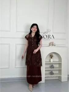 Camila One Set (Inner+Outer) -  Dress Pesta Natal Wanita Model Terbaru Baju Pakaian Elegan