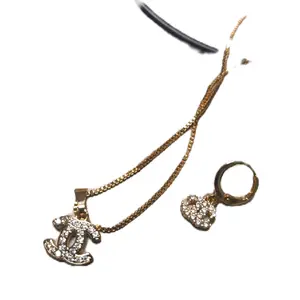 kalung lapis emas simple set