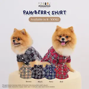 POMAPOO - Baju Kucing dan Baju Anjing Pawberry Shirt