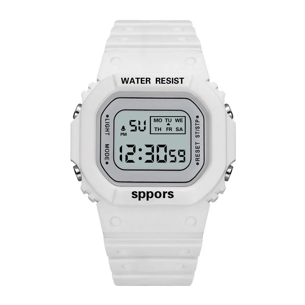 Waterproof Multi-functional LED Electronic Watch Square Watch Students Youth Outdoor Sports