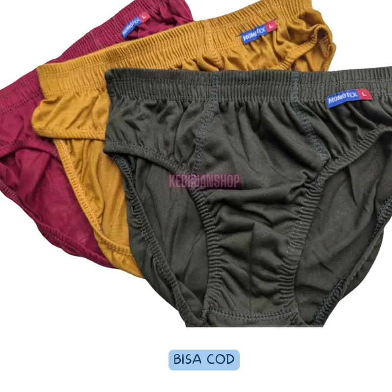 Celana Dalam Pria Dewasa Momotex, Brontex, Jaguar Lusinan Murah Katun Size S M L XL 3L 4L 5L Anak Cowok Karet Nyaman Cd Harga Grosir 2