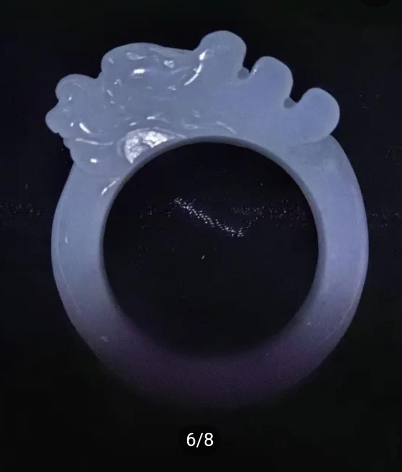 Product Introduction of RivieraGems PREMIUM JADE DRAGON RING ~ Stylish Certified Type A Myanmar Jade Dragon Unisex Ring - Fixed Size 19.8 1