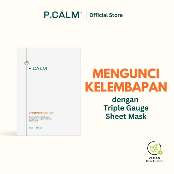 P.CALM Masker UnderPore untuk Mengurangi Sebum dan Menenangkan Kulit 0