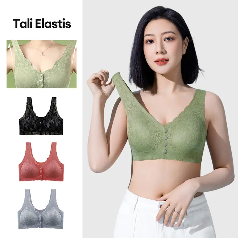 3/5 PCS Bra Menyusui Kancing Tiga Baris Di Depan Bra Khusus Ibu Hamil Bra Tidur Khusus Ibu Hamil Ramah Kulit Dan Nyaman Ukuran Besar br01 0