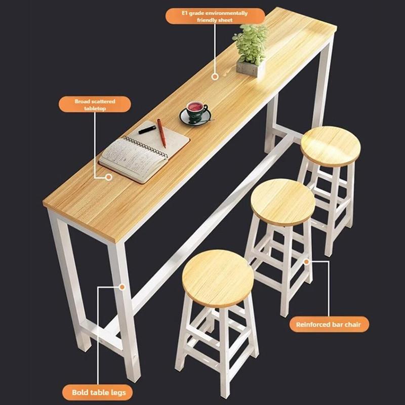 Bar Table Simple Wall Facing Narrow High Leggedbar And Chair Set Balcony Table 4