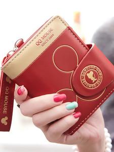 Cartera cómoda para mujer con diseño elegante, múltiples bolsillos multifuncionales, ideal para uso diario, bolso de mano a la moda, cartera corta estilo caricatura linda para estudiantes