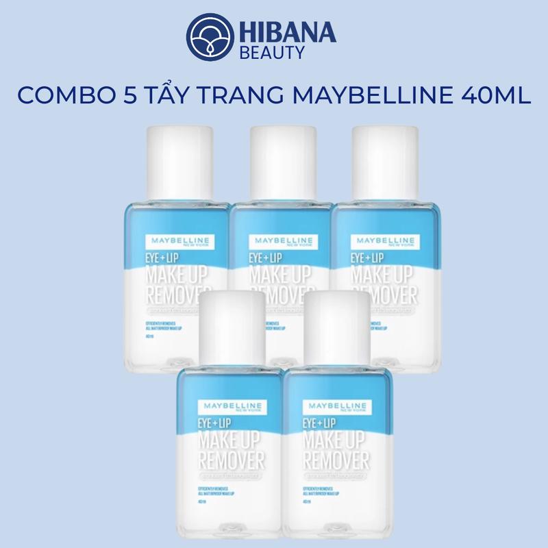 COMBO Nước Tẩy Trang Dành Cho Mắt Môi Maybelline Eye & Lip Makeup Remover 40ML