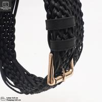 Gambar TALOCCO Ikat Pinggang Rajut Wanita Lebar 3,5 cm Bahan Nyaman & Elastis Cocok untuk Berbagai Gaya Pakaian Tampilan Elegan dan Modis - Hitam dari TALOCCO Kota Administrasi Jakarta Pusat 5 Tokopedia