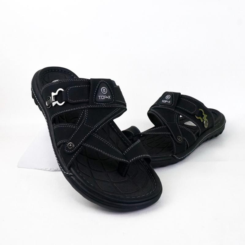 Sandal Pria Sandal Jepit Slop Pria Kulit Premium Sendal Cowok Dewasa Import Terlaris 2024 2