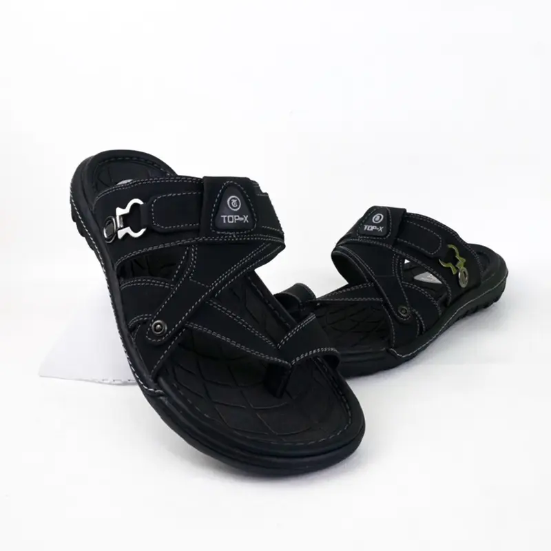Sandal Pria Sandal Jepit Slop Pria Kulit Premium Sendal Cowok Dewasa Import Terlaris 2024 2