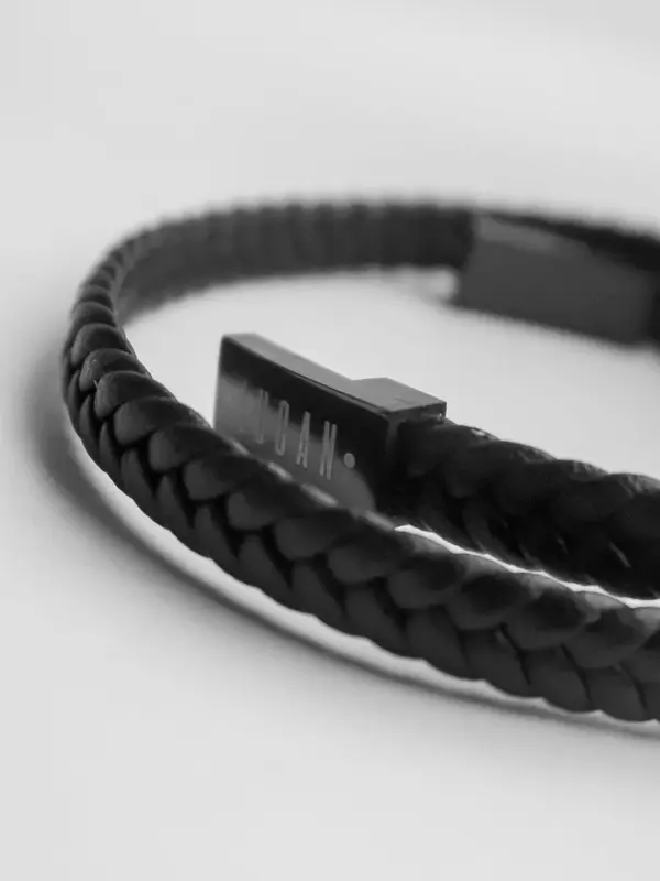 LUCAN - Mineral Series Gelang Kulit Premium Gelang Pria Anti Alergi Kulit Asli Gelang Cowok Pria keren 8