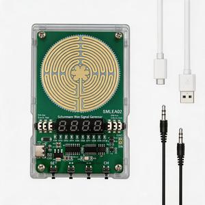 調整可能な0～0.1Hzから9999Hzのサイン波生成器、-7～83Hzのシュマン共鳴生成器、超低周波パルス音声機器、USB給電、3～5mm AUXオーディオケーブル付き。不眠症治療のための自然治癒周波数、瞑想用などにも使用。