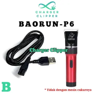 Kabel Charger Baorun P6 Pengisi Daya Mesin Cukur Bouron Charger Clipper #B