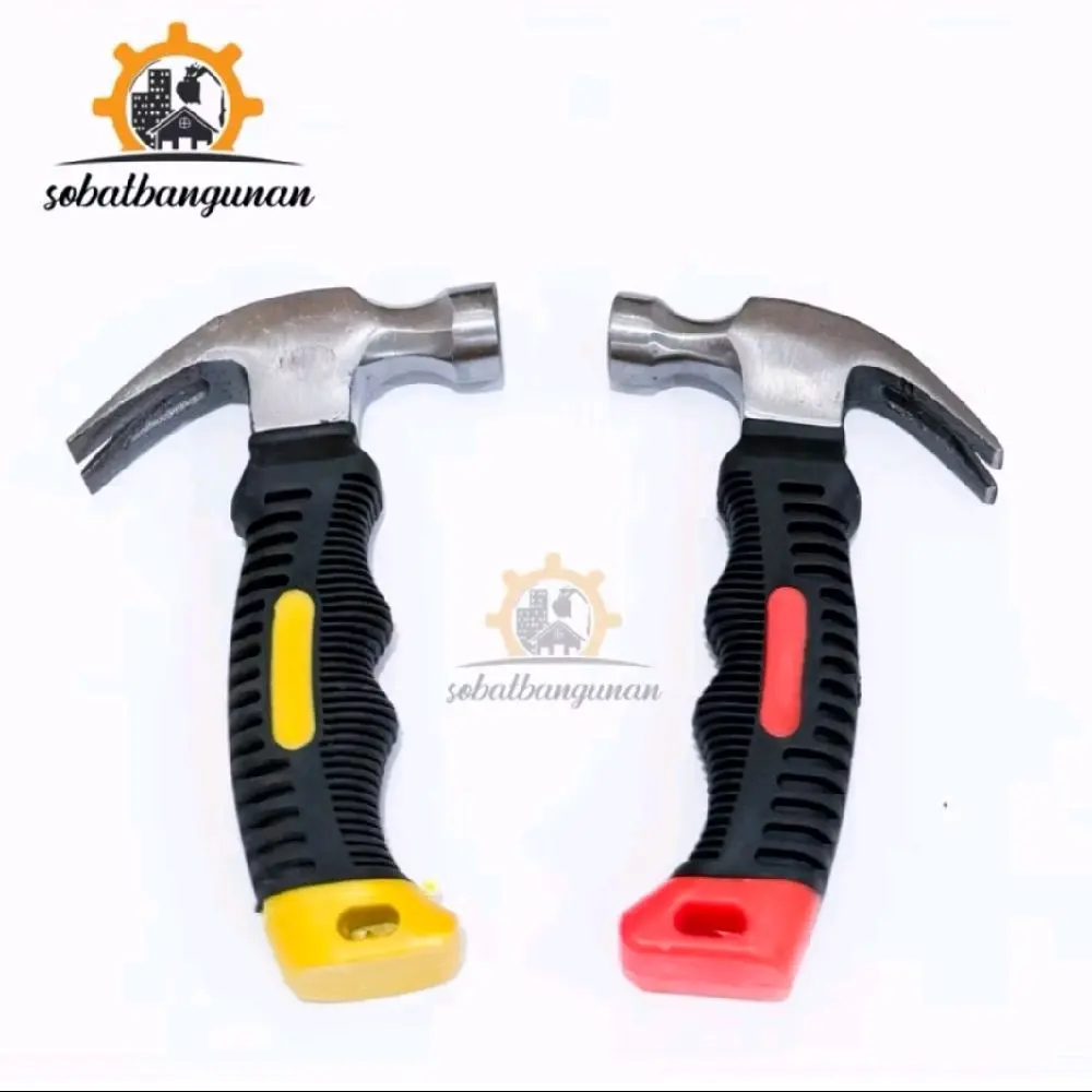 Palu Kambing Cebol Mini / Palu Kambing Gagang Karet / Mini Claw Hammer 6,5”