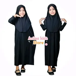 Baju Gamis abaya Anak Wanita Cantik Bayi Syari batwing  Muslim 6-24 bulan viral free Jilbab terbaru Dress Cewek mewah Nyaman Panjang Variasi