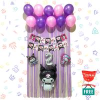 Gambar DINOSO Paket Dekorasi Tema Karakter Kartun Sanrio | Set Dekorasi Balon Ulang Tahun Sanrio Kuromi My Melody Cinnamoroll Pink Putih Ungu Hitam | Paket Perlengkapan Pesta Ultah Anak - 4. Sanrio Ungu CMK dari DINOSO INDONESIA Kota Administrasi Jakarta Barat 2 Tokopedia