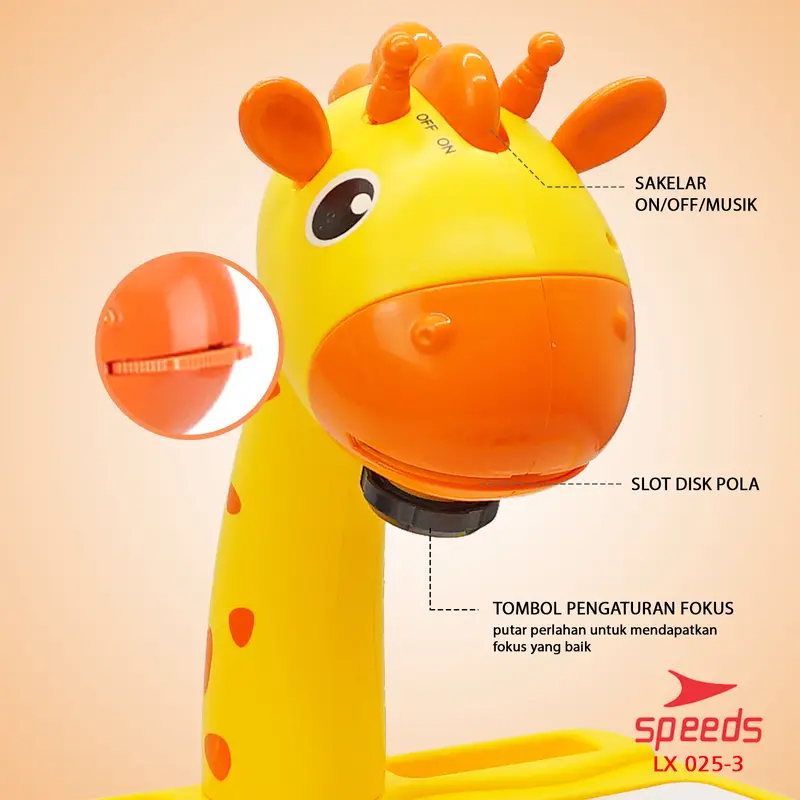 Meja Belajar Projector Painting Meja menggambar Anak Mainan Furniture Edukasi Melukis Mewarnai Anak SPEEDS 025-3 3
