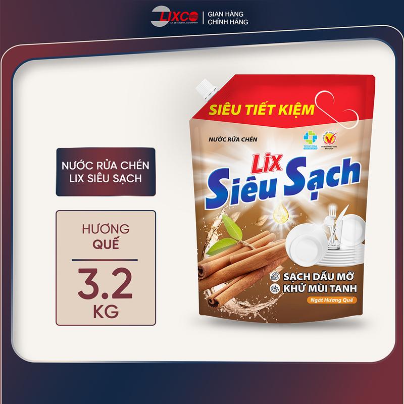 Nước rửa chén siêu sạch hương quế can sạch dầu mỡ, khử mùi tanh