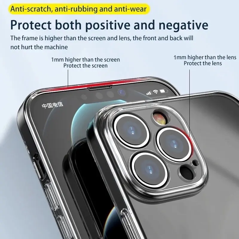 IPHONE 16 16 PLUS 16 PRO 16 PRO MAX 15 15 PLUS 15 PRO 15 PRO MAX X XS XR XS MAX 11 11 PRO 11 PRO MAX 12 Pro Max 13 Pro max 14 PRO MAX Mini Sotfcase Bening Clear Case Silikon Transparan 2MM 1
