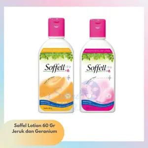 SOFFEL LOTION ANTI NYAMUK 60 GRAM WANGI JERUK DAN BUNGA GERANIUM