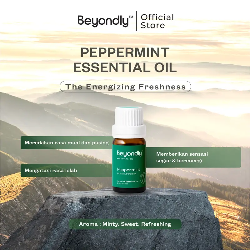 [BUY 2 GET 3] Beyondly Travel Essential - Peppermint & Roomify Essential Oil FREE Lemon Essential Oil - Pereda Mabuk Perjalanan Darat Pusing Mual Pengharum Mobil Pewangi Mobil Traveling Aromaterapi Halal BPOM 2