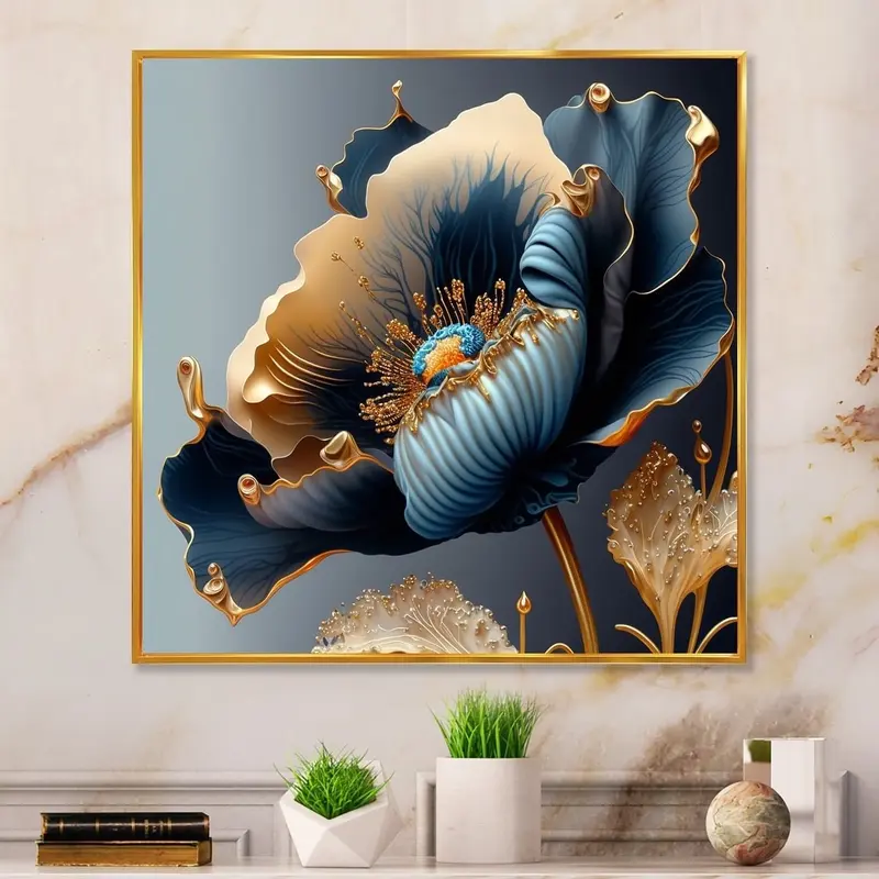 Walldecor bunga 60 x 60cm 3