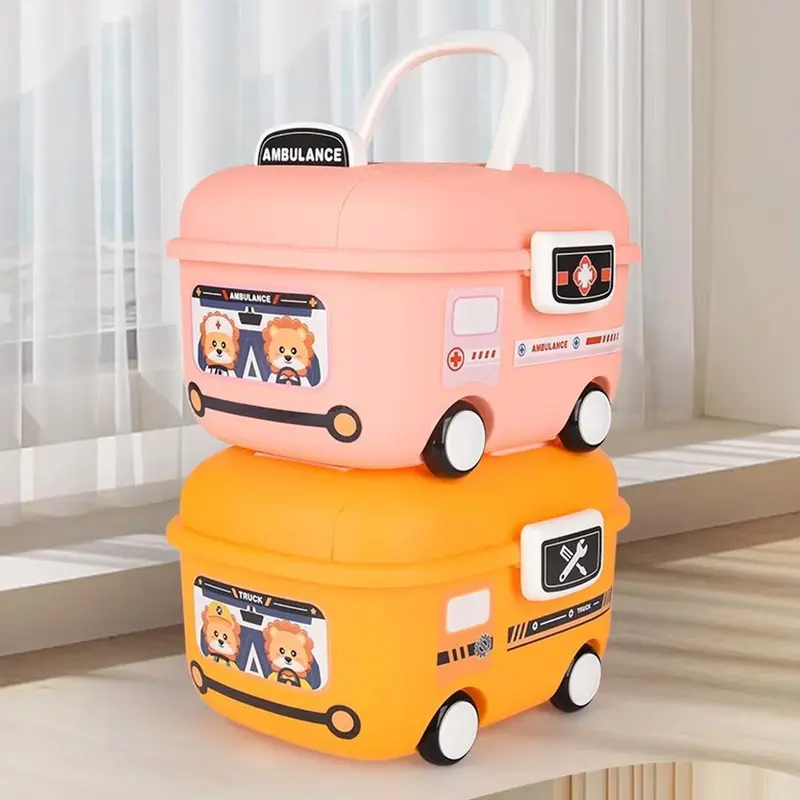 Container Box Plastik Kotak Penyimpanan Serbaguna Mainan Anak Karakter Mobil Storage Box - 5460 1