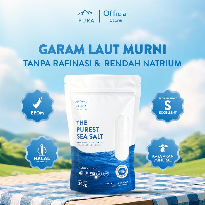 Gambar Pura Sea Salt Fine (300gr) - Garam Laut Halus - Organik - Natural - Garam Laut Murni - Rendah Natrium - Pura Sea Salt - 1 Halus dari PURA THE PUREST Kab. Sidoarjo Tokopedia