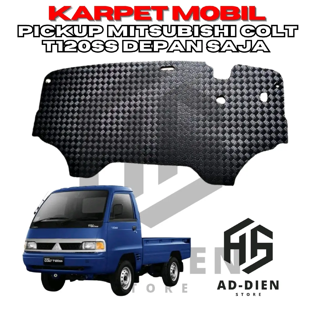 KARPET PICKUP MITSUBISHI COLT T120SS DEPAN ALAS KAKI CAR MAT Karet