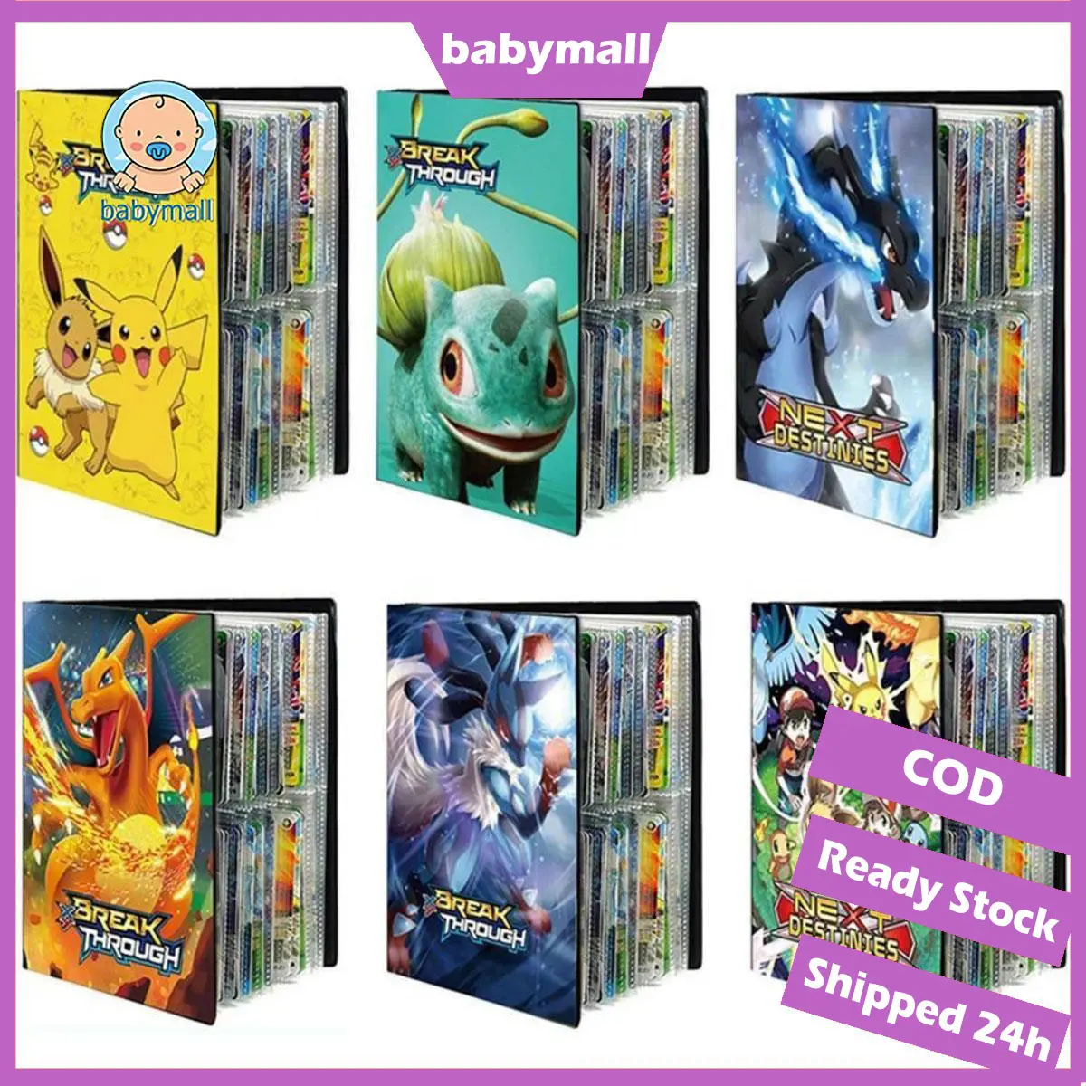 【24H+COD】Isi 432/240 Album kartu Pokemon Cards Album Pokemon Book Pokemon holder Album pokemon