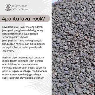 Pasir malang Lava Rock Pasir Malang Pasir Aquarium Pasir Aquascape Pasir Campuran Media Tanam Hitam&Merah Halus-Kasar Untuk Media Tanam dan Aquascape 1kg 2