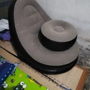 WildJoy Camp Sofa Angin Outdoor Sofa Gaya Kasual Sofa Lipat Bantalan Udara Malas Dengan Sofa Tiup Pijakan Kaki Tanpa Pompa