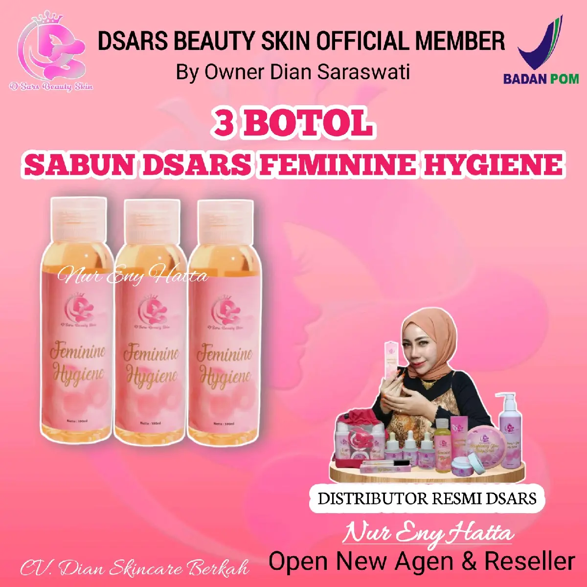 Paket 3 Botol Sabun Dsars